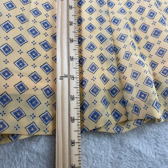 Vintage Pendleton Blouse & Skirt 2pc Set Women 18 Yellow Geometric USA Old Money - Picture 10 of 15